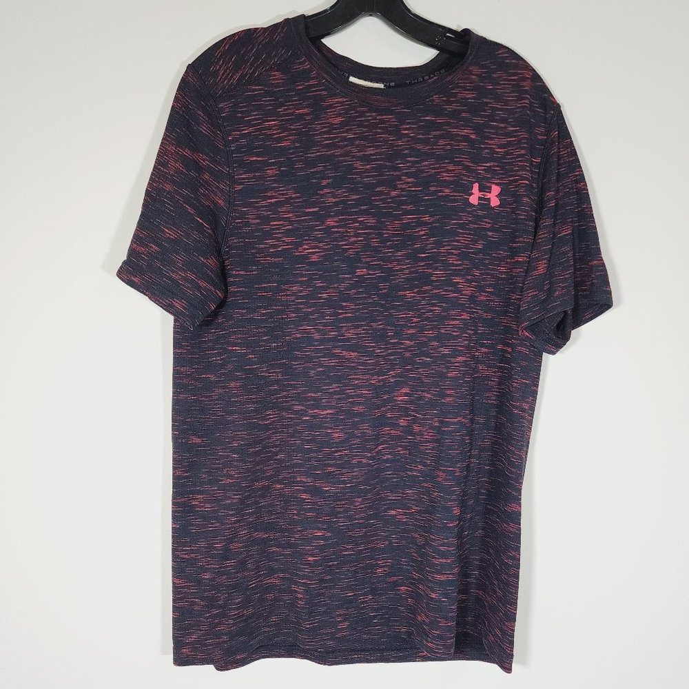 Under Armour Short Sleeve Shirt Size L Beautiful Color Stretch Material